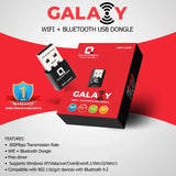 Quantron Galaxy Wireless USB WiFi Adapter 600 Mbps QWD-650BT