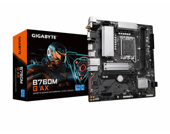 GIGABYTE MOTHERBOARD 760 (B760M G AX) WIFI DDR5 (FOR INTEL 12th | 13th | 14th Gen) LGA 1700   B760M G AX