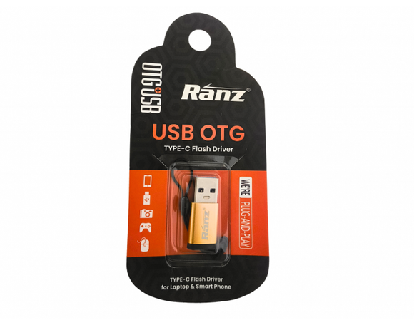 RANZ USB TO TYPE C CONVERTER (MALE TO FEMALE