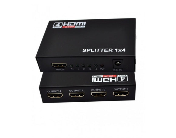 RANZ HDMI SPLITTER 4 PORT WITH ADAPTOR BROOT COMPUSOFT LLP JAIPUR 