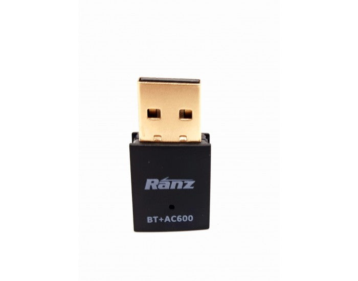Ranz 2-in-1 USB WiFi Adapter 5G Bluetooth – 600 Mbps Dual