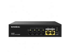 Tenda POE SWITCH 4 PORT (4 NORMAL + 2 NORMAL UPLINK) S106PC 4FE+2FE  S106PC