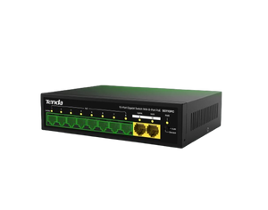 Tenda Poe Switch 8 Port GIGA (8 GIGA + 2 GIGA UPLINK) SG110PC 8GE+2GE  SG110PC