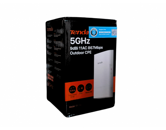 TENDA O1 5G OUTDOOR ACCESS POINT TO ACCESS POINT 1KM  BROOT COMPUSOFT LLP 100 Vrindavan Vihar
