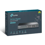 TP-Link Desktop LAN Switch 16 Port Gigabit Easy Smart Rackmount TL-SG1016DE