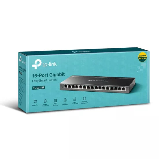 TP-Link TL-SG116E 16 Port Gigabit Easy Smart Lan Desktop Switch   BROOT COMPUSOFT LLP 