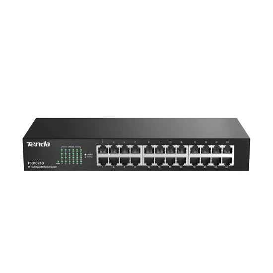 Tenda TEG1024D 24 Port 10/100/1000 Mbps Gigabit Lan Desktop Rack Mount Switch   BROOT COMPUSOFT LLP 
