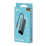 TP-Link UH6120C USB Type-C 6-in-1 Hub with 4K HDMI Gigabit Ethernet 100W PD USB-C & USB-A Ports