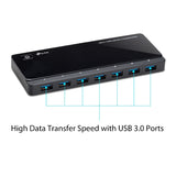 TP-Link UH720 USB 3.0 7-Port Hub with 2 Smart Charging Ports 5Gbps Transfer Speed