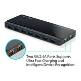 TP-Link UH720 USB 3.0 7-Port Hub with 2 Smart Charging Ports 5Gbps Transfer Speed