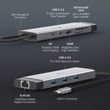 TP-Link UH9120C USB Type-C 9-in-1 Hub 4K HDMI 100W PD Charging Gigabit Ethernet SD/microSD USB 3.0 Ports