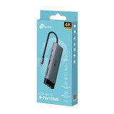 TP-Link UH9120C USB Type-C 9-in-1 Hub 4K HDMI 100W PD Charging Gigabit Ethernet SD/microSD USB 3.0 Ports