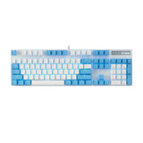 Rapoo V500PRO White Cerulean Edition Full Size Mechanical USB-a Gaming Keyboard