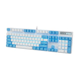Rapoo V500PRO White Cerulean Edition Full Size Mechanical USB-a Gaming Keyboard