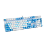Rapoo V500PRO White Cerulean Edition Full Size Mechanical USB-a Gaming Keyboard