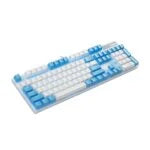 Rapoo V500PRO White Cerulean Edition Full Size Mechanical USB-a Gaming Keyboard