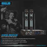 Ahuja Wireless Microphone AWM-800U2 Dual PA Microphones