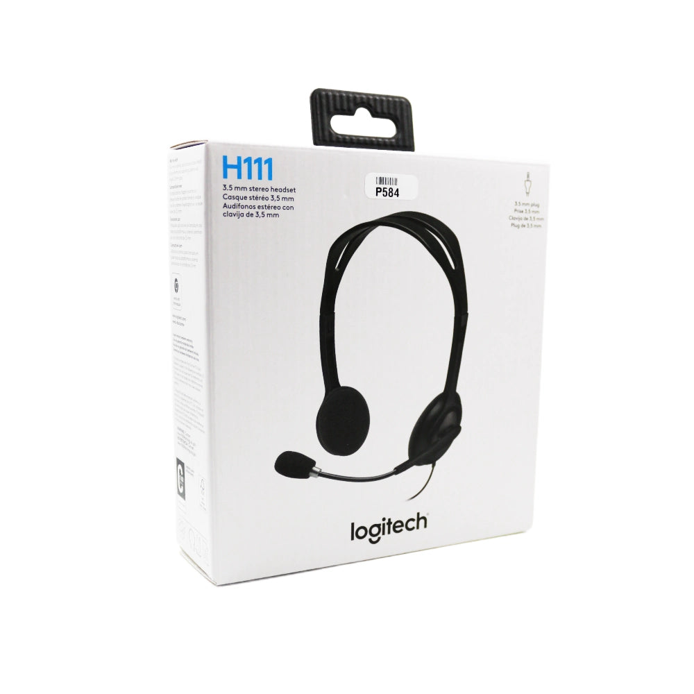 Logitech Wired Headphone H111 Single Pin – BROOT COMPUSOFT LLP