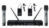 STUDIOMASTER XR 100 2HL UHF WIRELESS MICROPHONE 2 HAND+2 COLLAR MICROPHONES