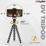 DIGITEK DTR 260 GT Gorilla Tripod Mini 33 CM 13 Inch Tripod for Mobile Phone with Phone Mount & Remote, Flexible Gorilla Stand for Point and Shoot & Action Cameras
