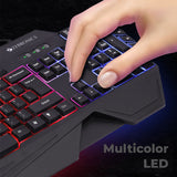 Zebronics Optimus KGaming Keyboard Multicolor LED, Dedicated Macro Keys, 117 Keys Black