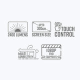 Zebronics Pixaplay 51 1080p Led Projector