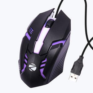 ZEBRONICS ZEB-SCORPIO Wired Optical Gaming Mouse Black