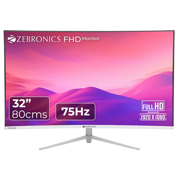 Zebronics AC32FHD Curved Monitor 75hz FHD, 1080p   BROOT COMPUSOFT LLP 