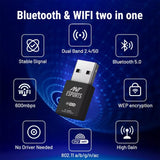 Ant Esports AE600B  USB To Wi-Fi Adapter With Bluetooth 600 Mbps
