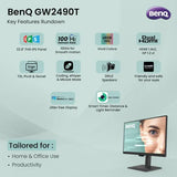 BenQ 24 Inch GW2490T IPS Panel LED Monitor With HDMI
