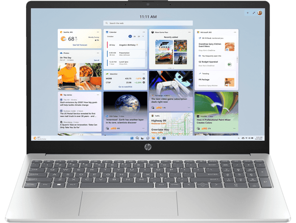 HP Laptop 15-fd1254TU Intel Core Ultra 5 processor/16GB Ram/512GB SSD/Win11/ MS Office Home 2024/Intel HD Graphic Card/Screen Inch 15.6/ Silver