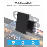 Cablet External SSD Casing 2.5 Inch Sata USB 3.0 HD2544 U3