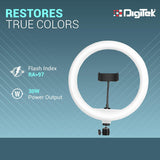 Digitek DRL-14C Professional 31cm Dual Temperature LED Ring Light with Tripod Stand for YouTube, Photo-Shoot, Video Shoot, Live Stream, Makeup, Vlogging & More