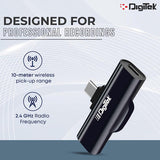 Digitek Wireless microphone DWM 001 - 1 Transmitter Unit 1 Receiver with Type C Connectivity