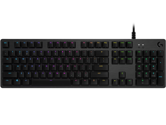 Logitech G 512 RGB Backlit Mechanical Wired Gaming Keyboard with GX Blue Clicky Key Switches (Carbon)