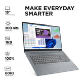 Lenovo IdeaPad Slim 3 Laptop 83ER00KSIN  12th Gen Intel Core i3 Processor/16GB RAM/512GB SSD/Win11/‎Intel HD Graphics Card/‎‎Microsoft Office Home 2024/Screen Inch 15.6/ Arctic Grey