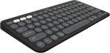 Logitech Pebble Keys 2 K380s - Tonal Graphite  Comfy and quiet keys Slim and lightweight Minimalist design Customizable Fn shortcut keys Pair up to 3 device