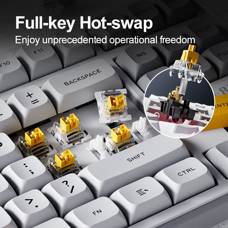 Inphic K87 4000MA Wireless Customized Mechanical Keyboard – BROOT ...