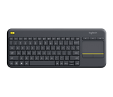 Logitech K400 Plus Wireless Touch Keyboard  Black