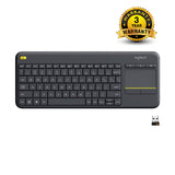 Logitech K400 Plus Wireless Touch Keyboard  Black