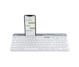 Logitech K580 Slim Multi-Device Wireless Keyboard – Bluetooth Receiver White