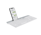 Logitech K580 Slim Multi-Device Wireless Keyboard – Bluetooth Receiver White