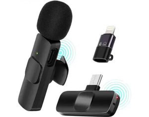 Collar K8 Wireless Mic iPhone/ipad & Type C Supported Microphone lapel lavalier Broot Compusft LLP Jaipur 