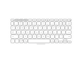 Logitech Keys-to-Go 2 Portable Bluetooth Keyboard for Tablet with Built-in Cover  Pale Grey