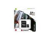 Kingston Micro SD 64GB MEMORY CARD CLASS 10  MEMORY CARD CLASS 10