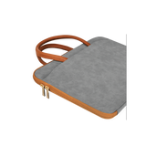 Fingers LuxuryLink-B1 Elegant Laptop Bag with Stylish Handle Fits 15" Laptops & Tablets, Premium Suede