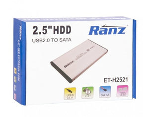 Ranz SSD SATA CASING 2.5" USB 2.0 (METAL) ET-H2521 BROOT COMPUSOFT LLP JAIPUR 