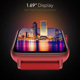 Fire-Boltt Ninja Fit Smartwatch Full Touch with IP68, Multi UI Screen Smartwatch Red Strap BROOT COMPUSOFT LLP JAIPUR 