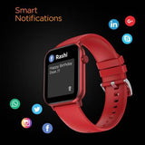 Fire-Boltt Ninja Fit Smartwatch BSW063  Full Touch with IP68, Multi UI Screen Smartwatch  Red Strap
