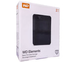 WD External Hard Disk  2TB  2.5 Elements  WDBHDW0020BBK-EESN